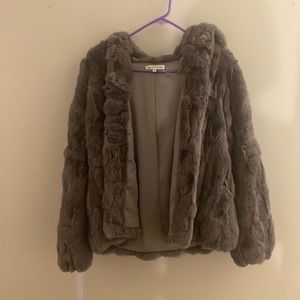 Fur, hooded, “Heartloom” coat